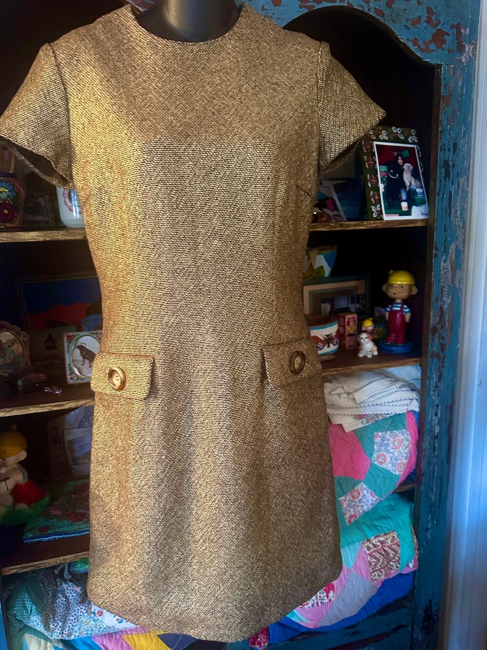 NWOT MICHAEL KORS COLLECTION ITALY $1495 LUXURY METALLIC LUREX TWEED DRESS